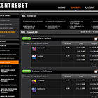 Centrebet betting board